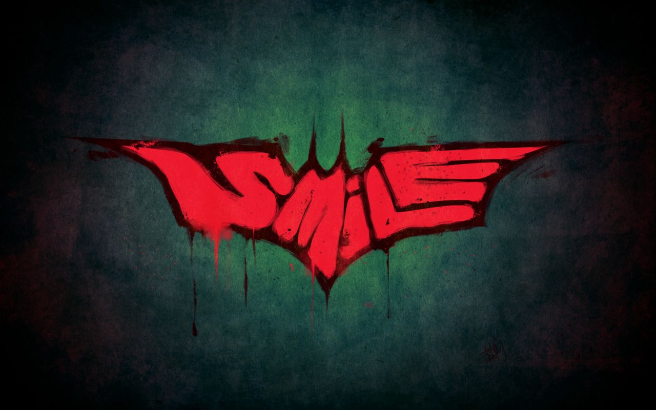 Gry puzzle - Uśmiechnięty symbol Batmana