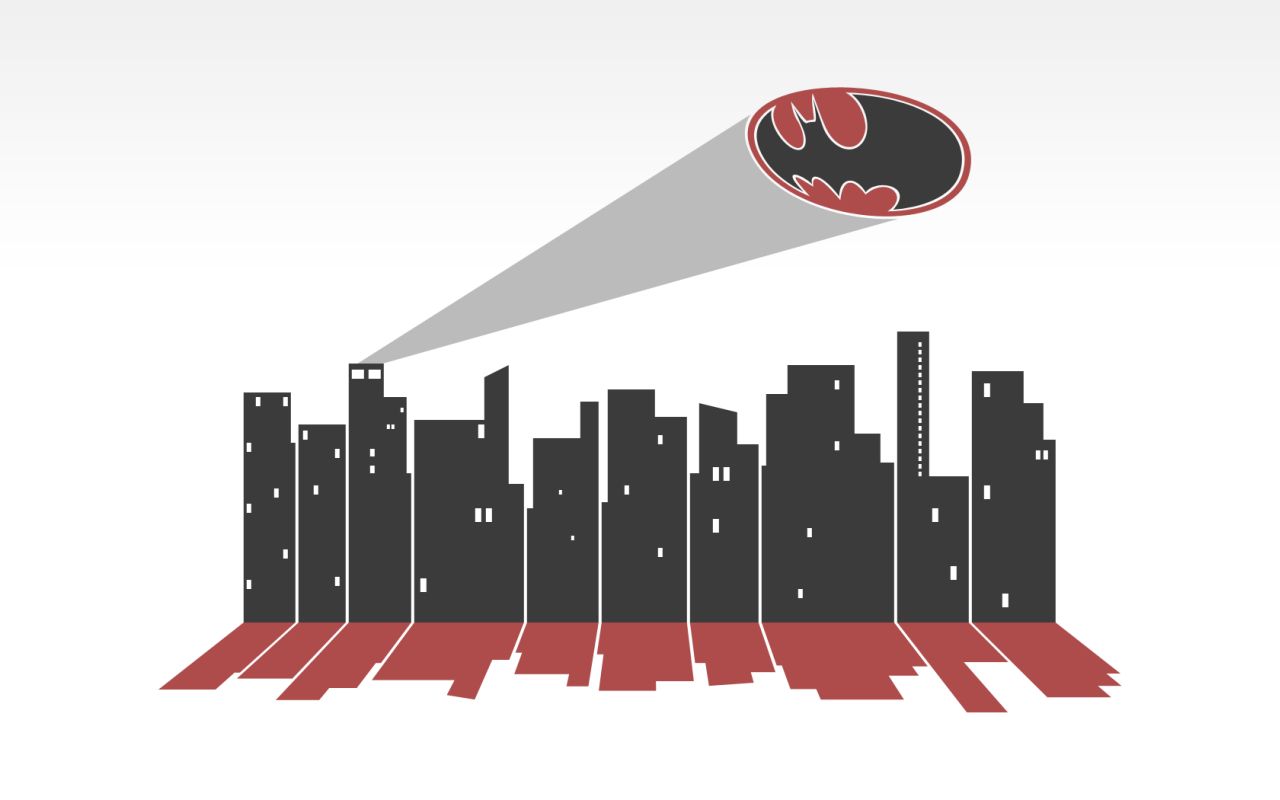 Gry puzzle - Miasto Batmana i prosta grafika