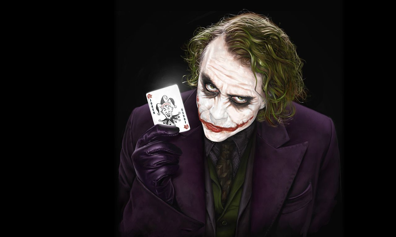 Gry puzzle - Joker z Jokerem w dłoni