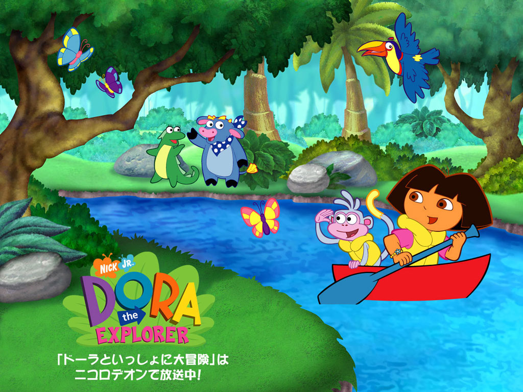 puzzle Dora na rzece 