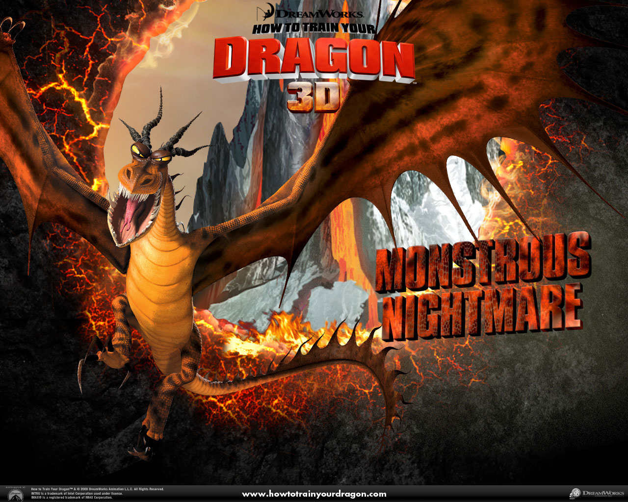 Puzzle dla dzieci Koszmar Dragon 3d