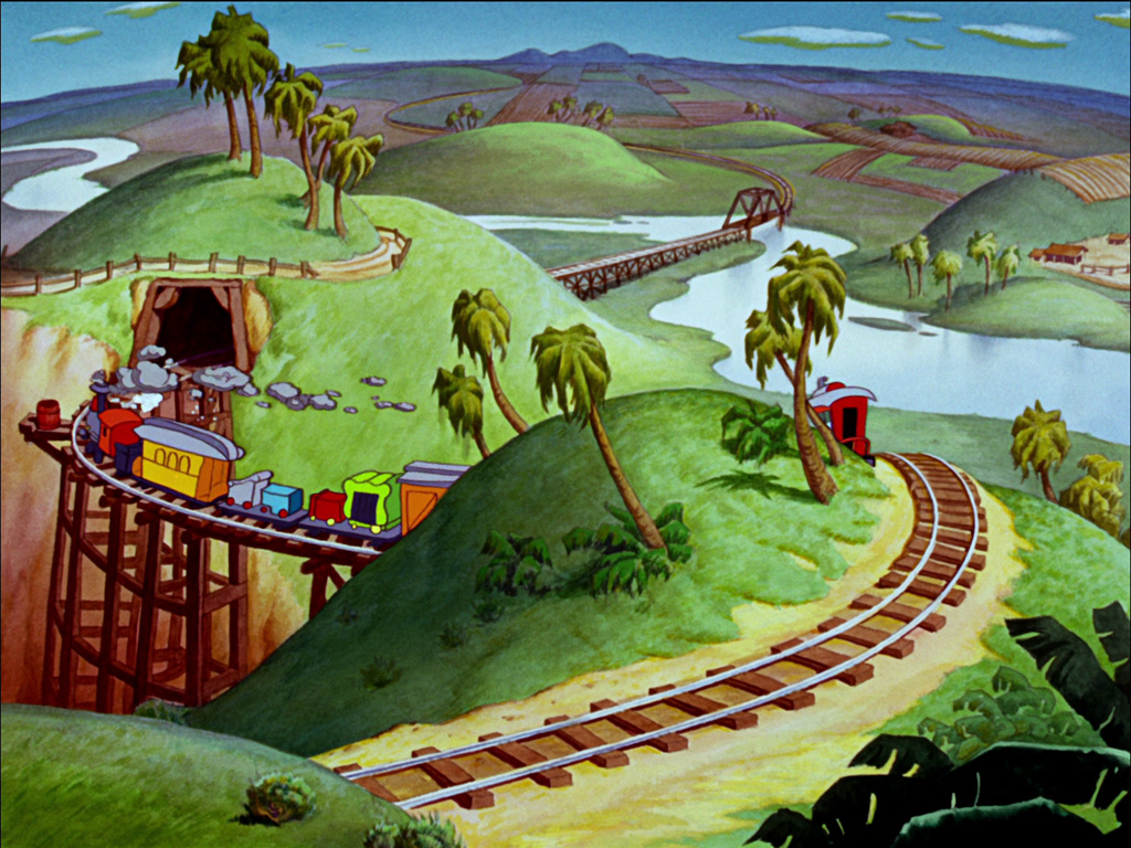 Puzzle Dumbo - pociąg w drodze 