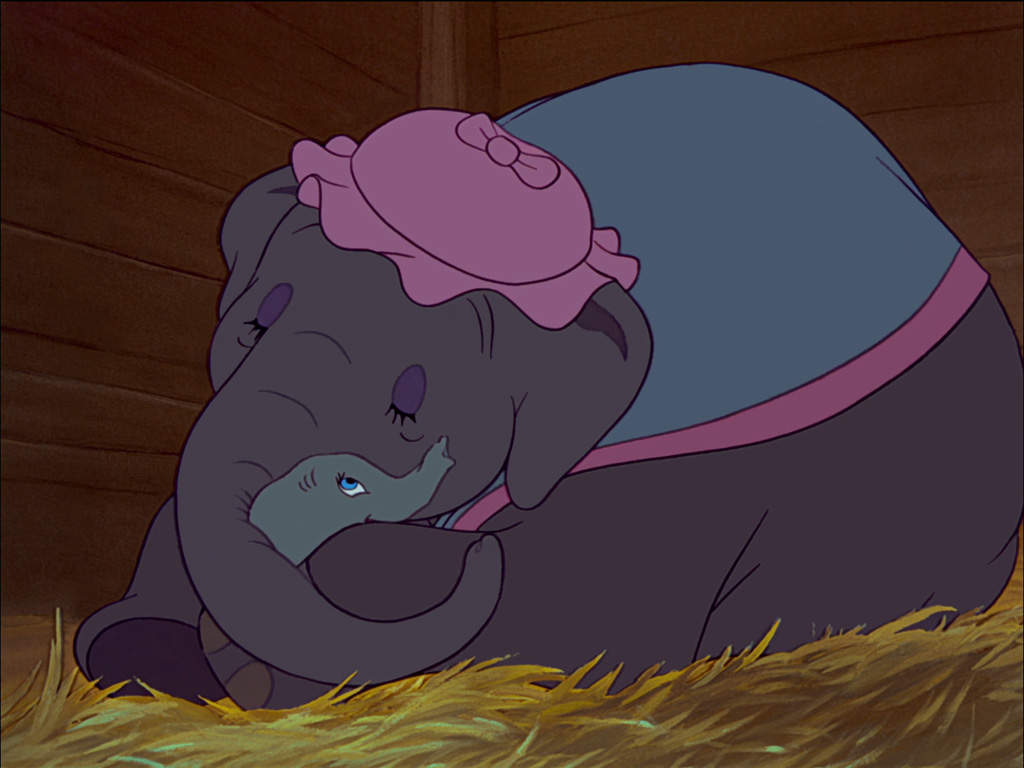 Gry puzzle - mama i Dumbo