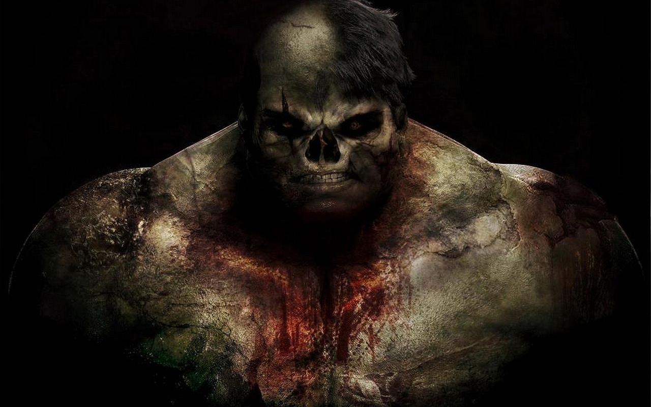 Gry puzzle - Hulk zombie