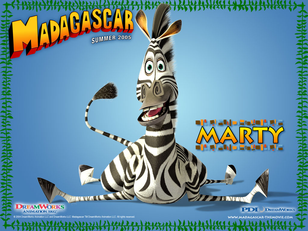 Gry puzzle Marty Zebra Madagaskar