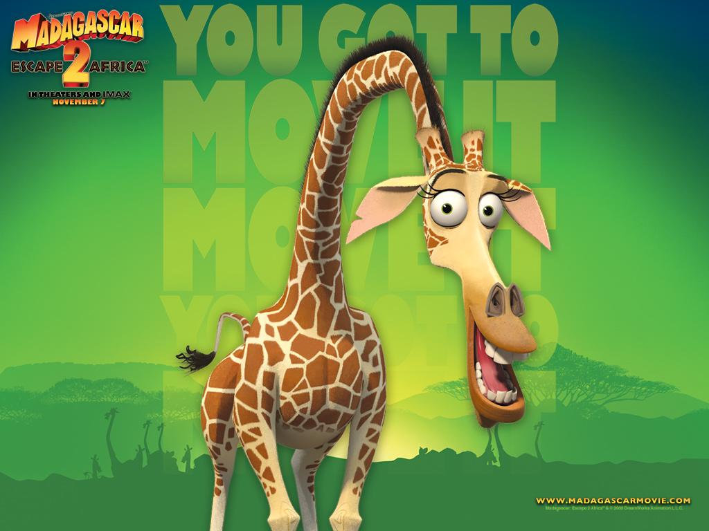 Melman żyrafa z bajki Madagaskar puzzle