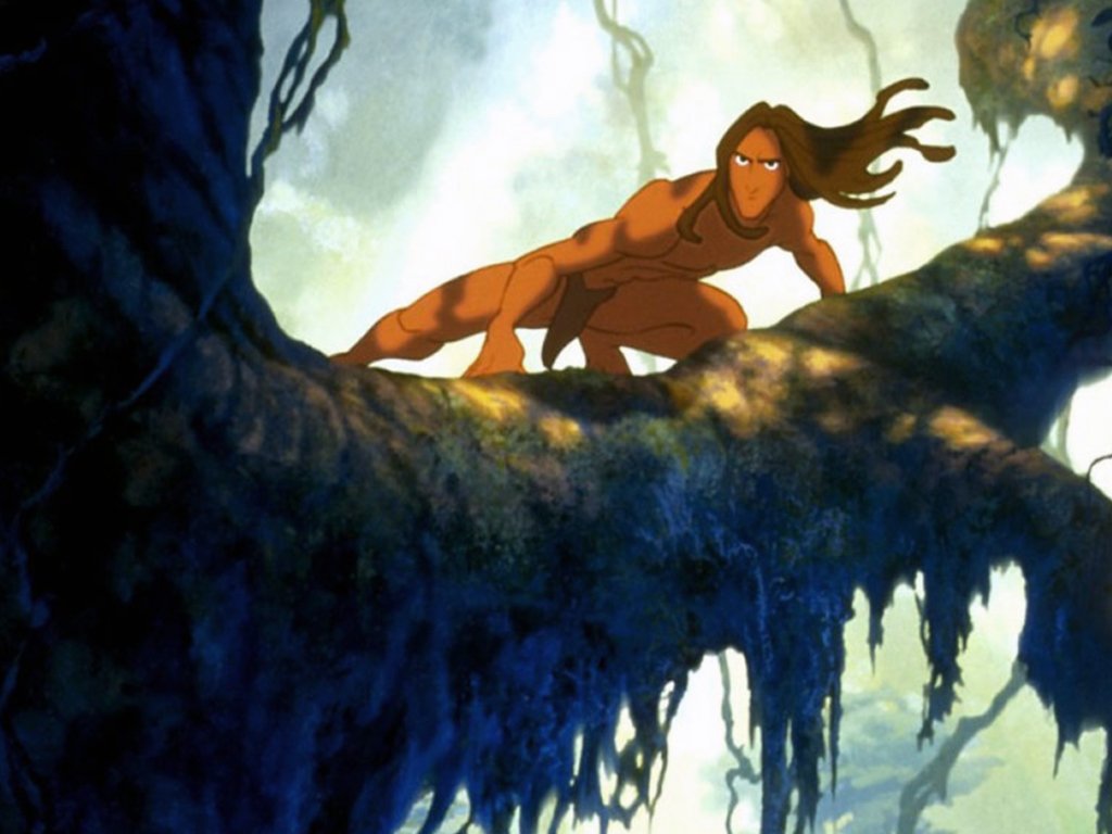 puzzle obrazek z bajki o Tarzanie i Jane 70