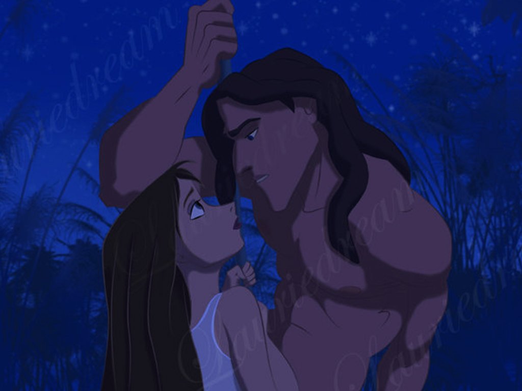 gry puzzle obrazek z bajki o Tarzanie i Jane nr 90