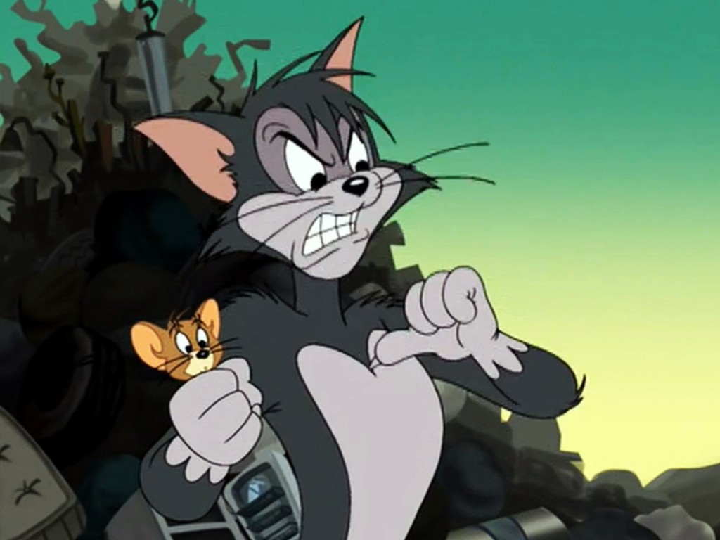 gry puzzle z bajki Tom i Jerry 